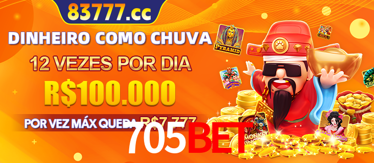 Banner do programa de recompensas Recomende para amigos do 705BET, detalhando os bônus por convidar amigos, com prêmios que chegam a R$288.888.